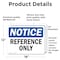 Signmission Reference Only, 18 in W x Rectangle, Vinyl Decal OS-2PACK-NS-D-1218-L-18014 - alternate 2